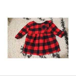 gingham long sleeve top